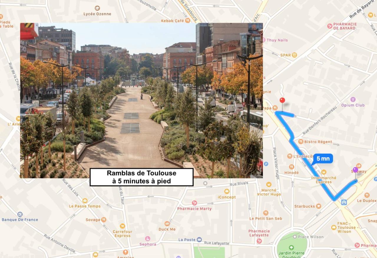 Le Victor Hugo - Studio Avec Parking # Hypercentre Apartment Тулуза Екстериор снимка
